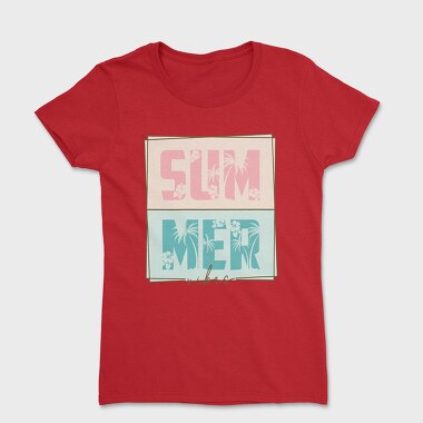 Summer Vibes Palm Tree, Tricou Femei