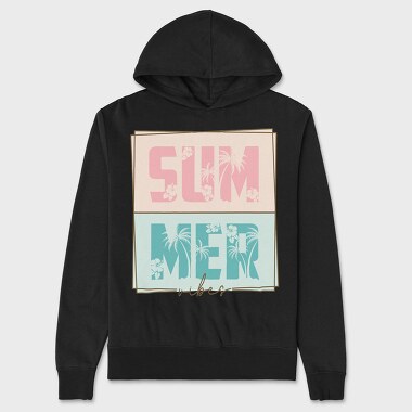 Summer Vibes Palm Tree, Hanorac Oversize Barbati (Unisex)