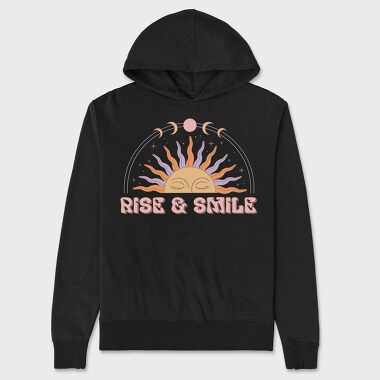 Sun Rise Smile, Hanorac Oversize Barbati (Unisex)