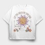 Sun Soul Flowers, Tricou Oversize Barbati (Unisex)