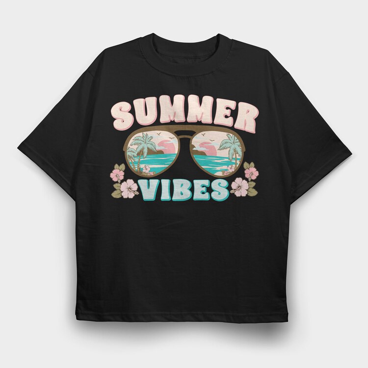 Sunglasses Summer Vibes, Tricou Oversize Barbati (Unisex)