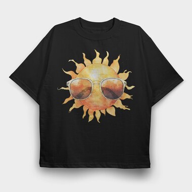 Sunglasses Sun Flame, Tricou Oversize Barbati (Unisex)
