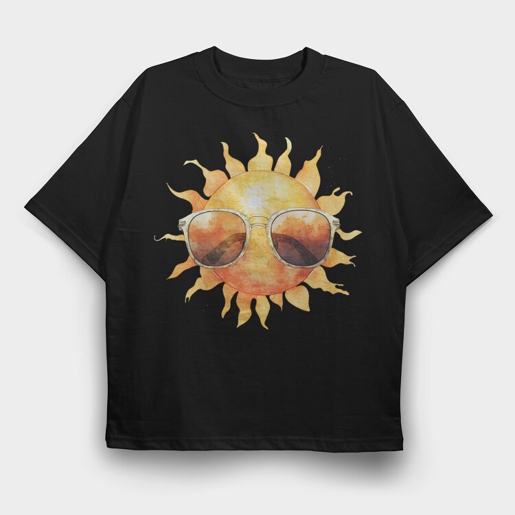 Sunglasses Sun Flame, Tricou Oversize Barbati (Unisex)