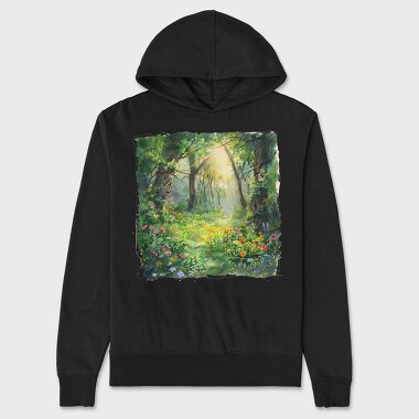 Sunlight Magic Garden, Hanorac Oversize Barbati (Unisex)