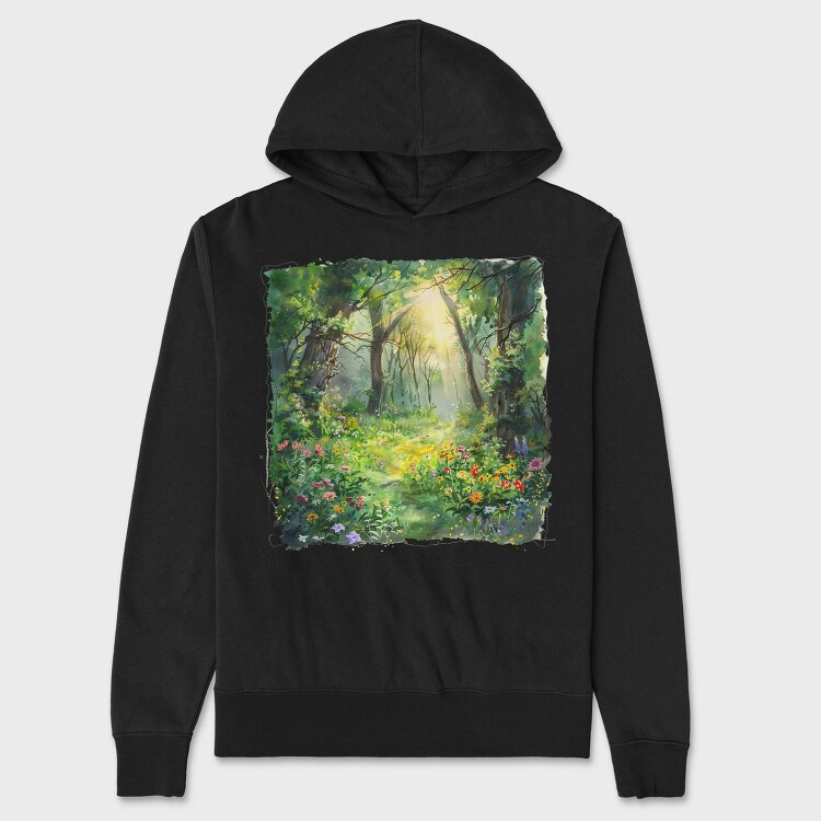 Sunlight Magic Garden, Hanorac Oversize Barbati (Unisex)