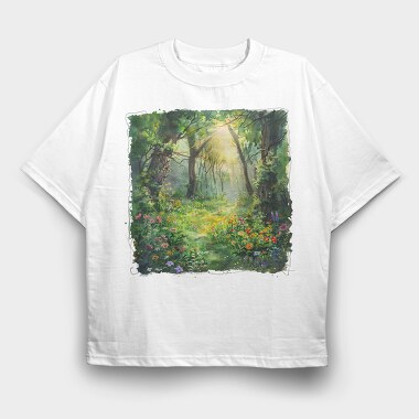Sunlight Magic Garden, Tricou Oversize Barbati (Unisex)