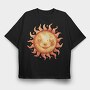 Sunny Face Stars, Tricou Oversize Barbati (Unisex)