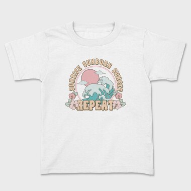 Sunrise Sunset Wave, Tricou Copii