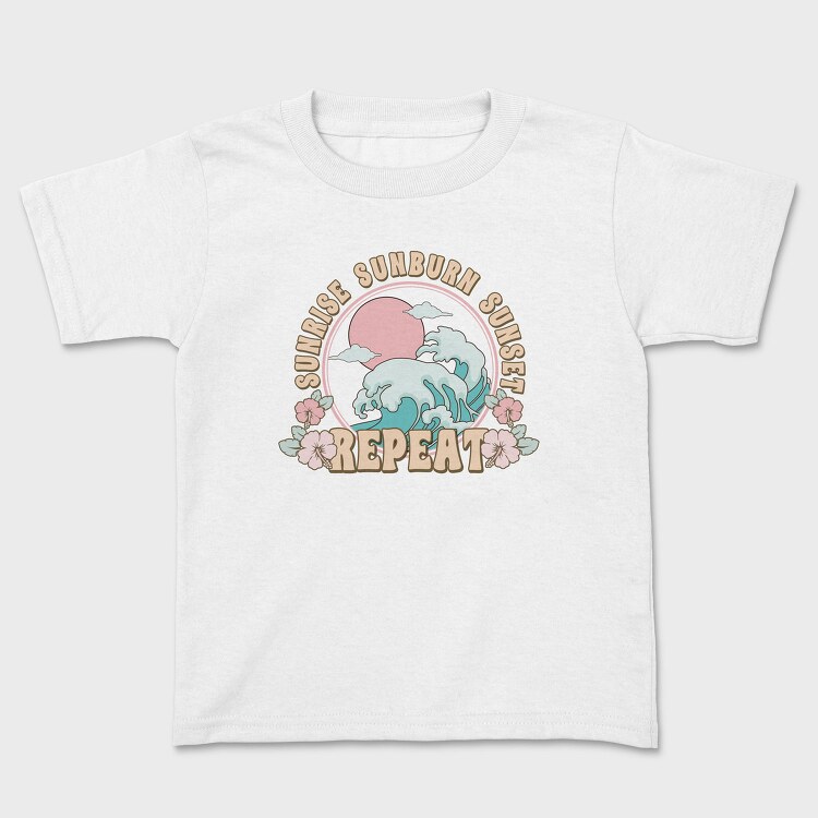 Sunrise Sunset Wave, Tricou Copii