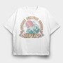 Sunrise Sunset Wave, Tricou Oversize Barbati (Unisex)