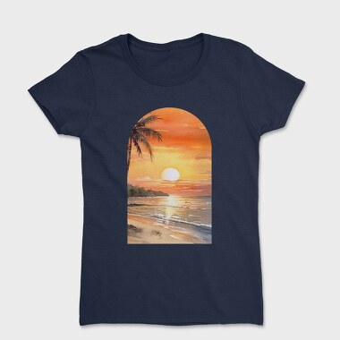 Sunset Beach Vintage, Tricou Femei