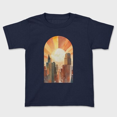 Sunset City Silhouette, Tricou Copii