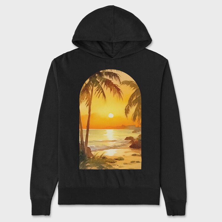 Sunset Lover Beach, Hanorac Oversize Barbati (Unisex)