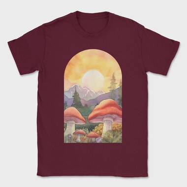 Sunset Mushroom Light, Tricou Barbati (Unisex)