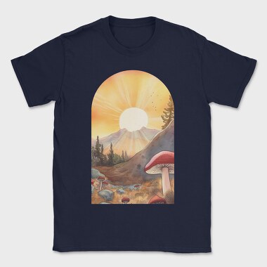 Sunset Mushrooms Light, Tricou Barbati (Unisex)