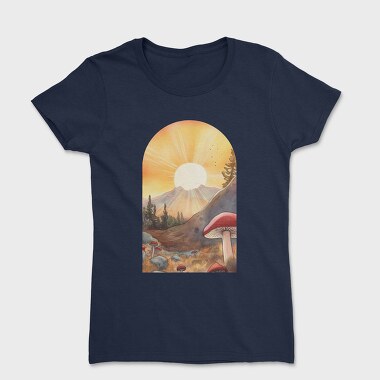 Sunset Mushrooms Light, Tricou Femei
