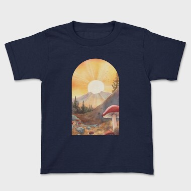 Sunset Mushrooms Light, Tricou Copii