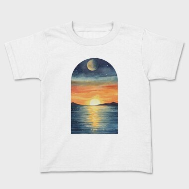 Sunset Ocean Light, Tricou Copii