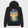Sunset Ocean Light, Hanorac Oversize Barbati (Unisex)