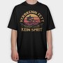Man On Bicycle Mountain Bike Retro Sunset, Tricou Oversize Barbati (Unisex)