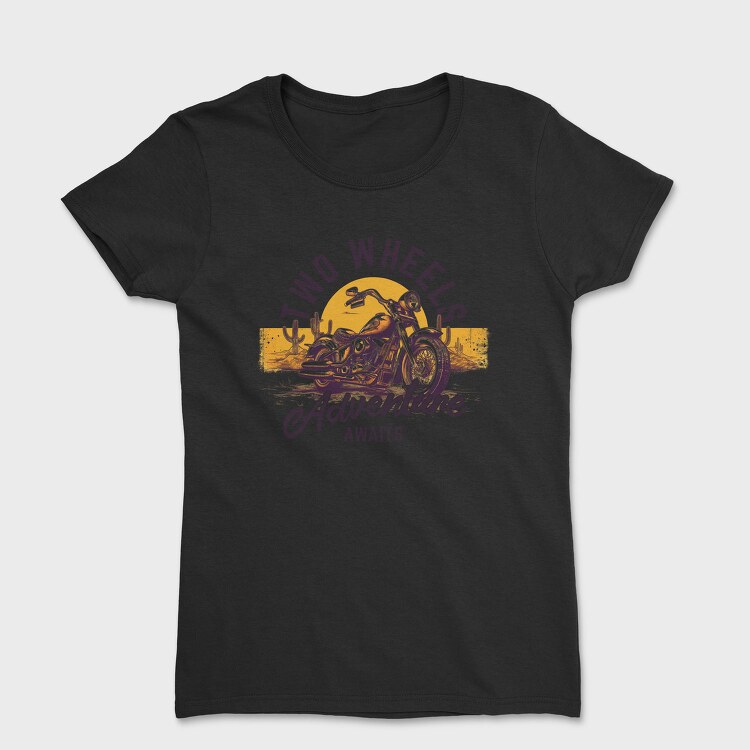 Motorcicle Adventure Two Wheels, Tricou Femei