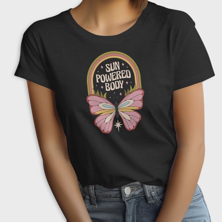 Butterfly Hippie Collection Flower Power Nature, Tricou Femei