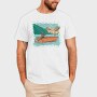 Fisherman In Boat, Tricou Barbati (Unisex)