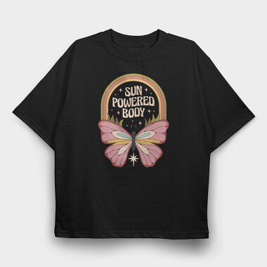 Butterfly Hippie Collection Flower Power Nature, Tricou Oversize Barbati (Unisex)