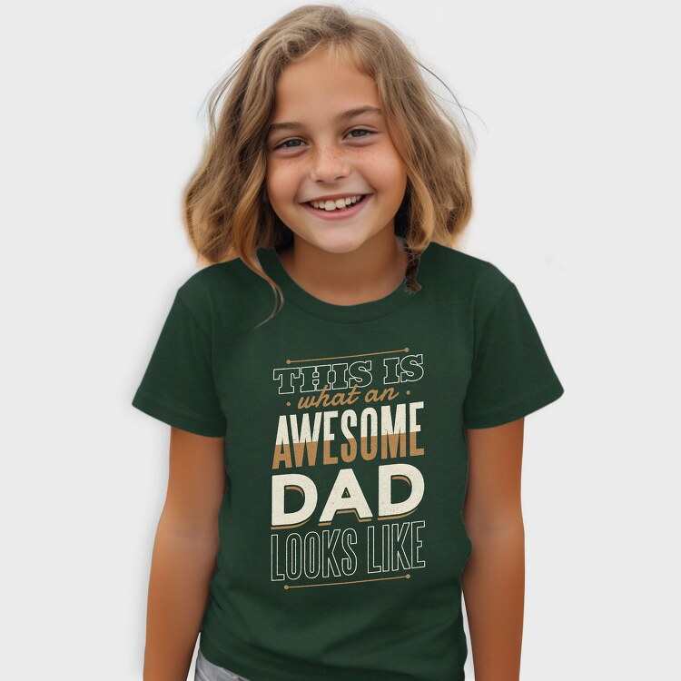 Awesome Dad Father, Tricou Copii