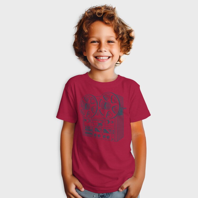 Vintage Audio Illustration 2, Tricou Copii