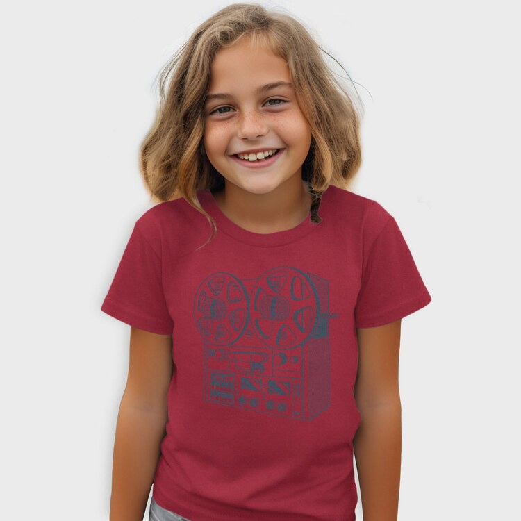 Vintage Audio Illustration 2, Tricou Copii