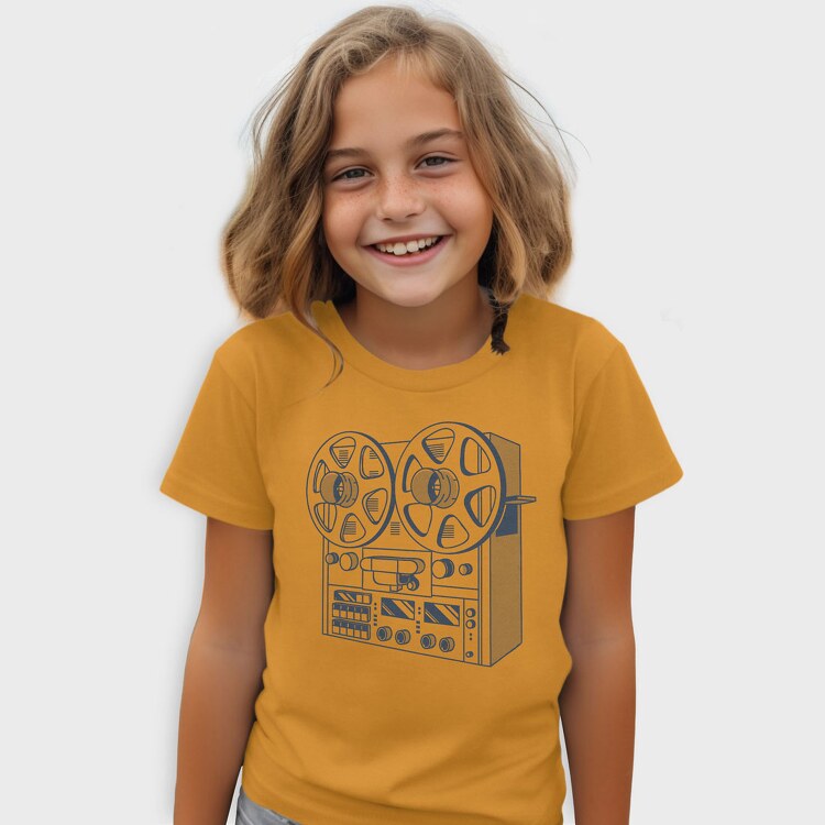 Vintage Audio Illustration 2, Tricou Copii