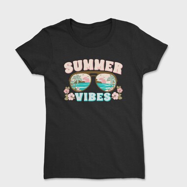 Sunglasses Summer Vibes, Tricou Femei