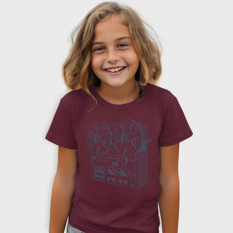 Vintage Audio Illustration 2, Tricou Copii