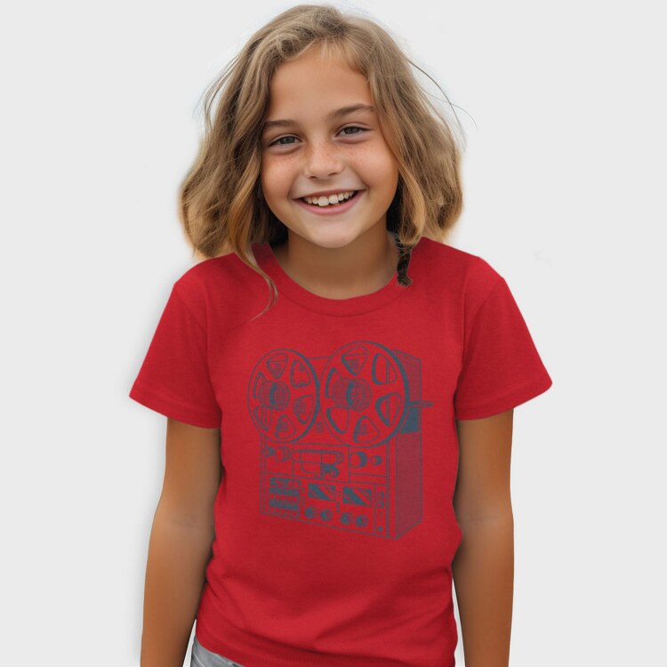 Vintage Audio Illustration 2, Tricou Copii