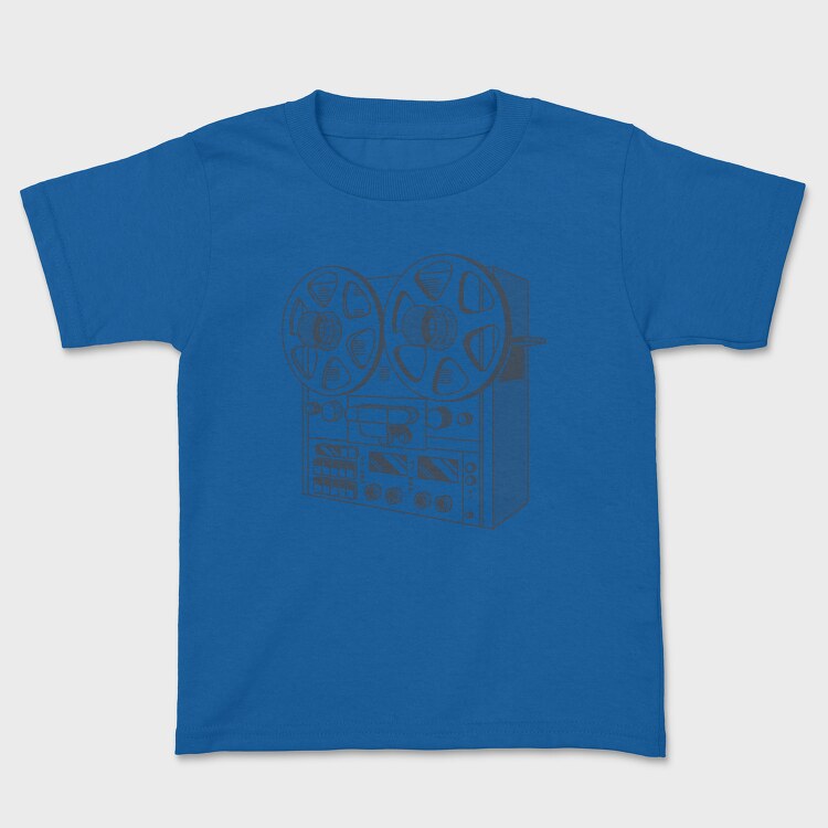 Vintage Audio Illustration 2, Tricou Copii