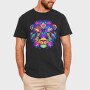 Colorful Lion Head, Tricou Barbati (Unisex)