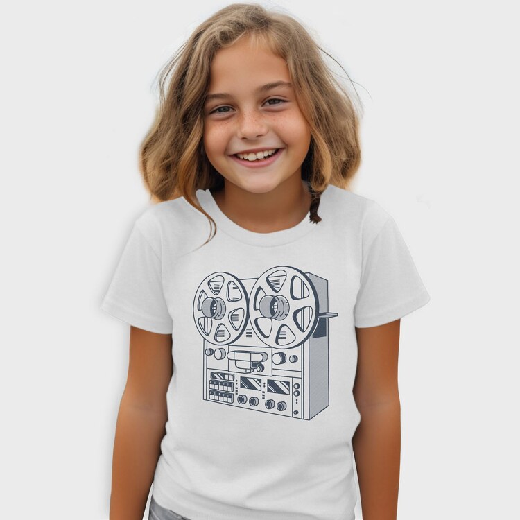 Vintage Audio Illustration 2, Tricou Copii
