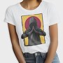 Man Praying In A Hood Realistic, Tricou Femei