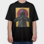Man Praying In A Hood Realistic, Tricou Oversize Barbati (Unisex)