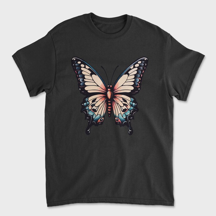 Vibrant Traditional Butterfly, Tricou Barbati (Unisex)