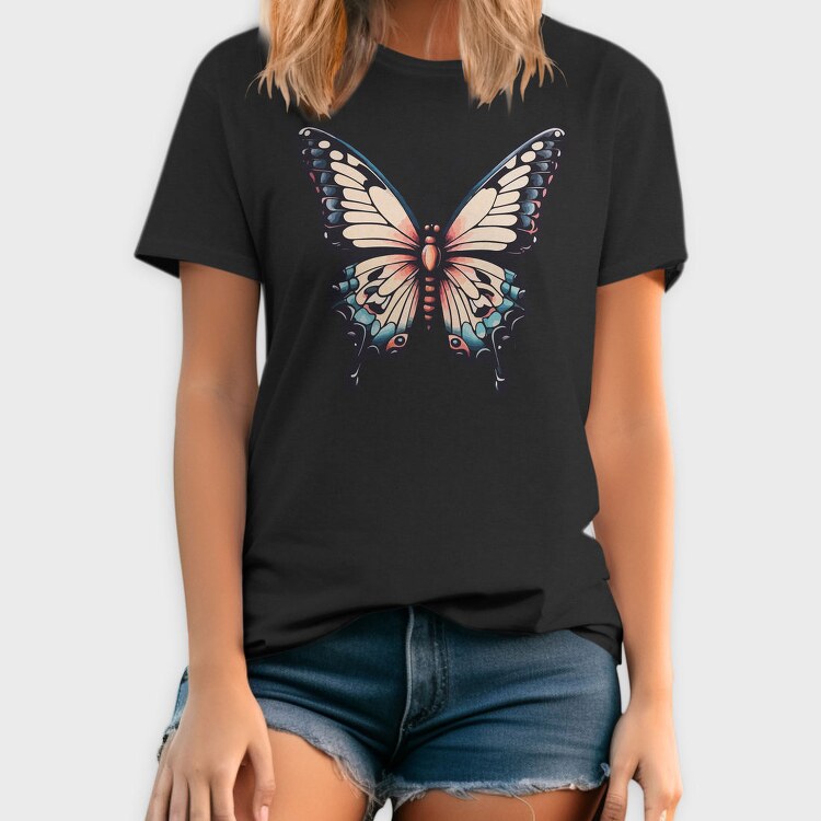 Vibrant Traditional Butterfly, Tricou Barbati (Unisex)