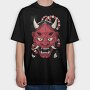 Awesome Hannya Demon Mask, Tricou Oversize Barbati (Unisex)