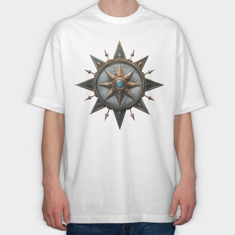 Steampunk Star Arms, Tricou Oversize Barbati (Unisex)