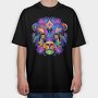 Colorful Lion Head, Tricou Oversize Barbati (Unisex)
