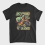 Awesome T Rex Monster Truck Dino School, Tricou Barbati (Unisex)