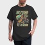 Awesome T Rex Monster Truck Dino School, Tricou Barbati (Unisex)