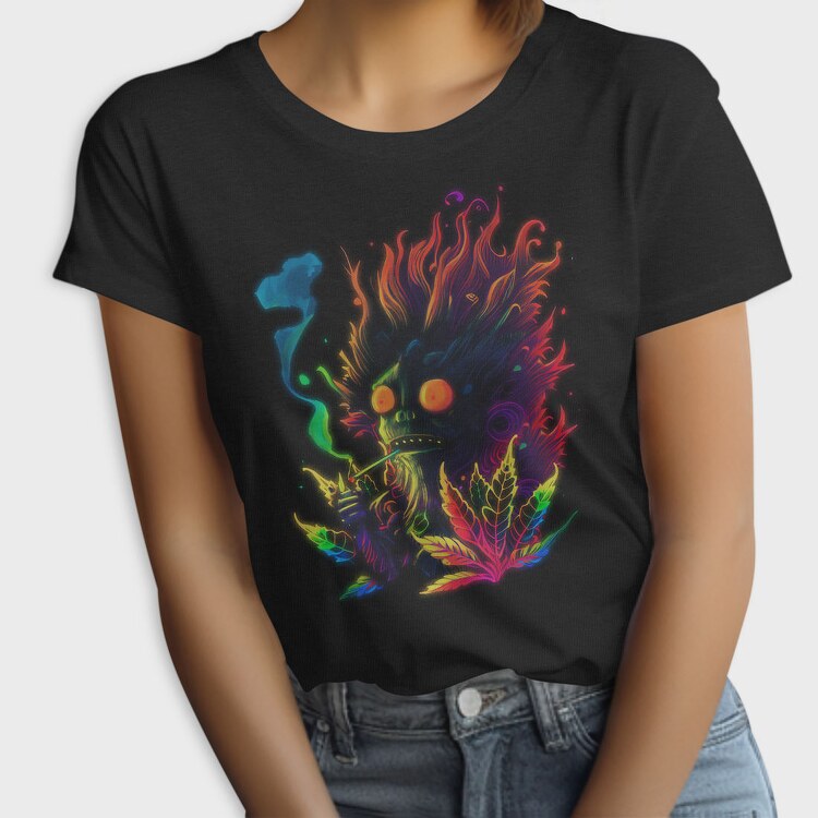 Colorful Monster Cannabis, Tricou Femei