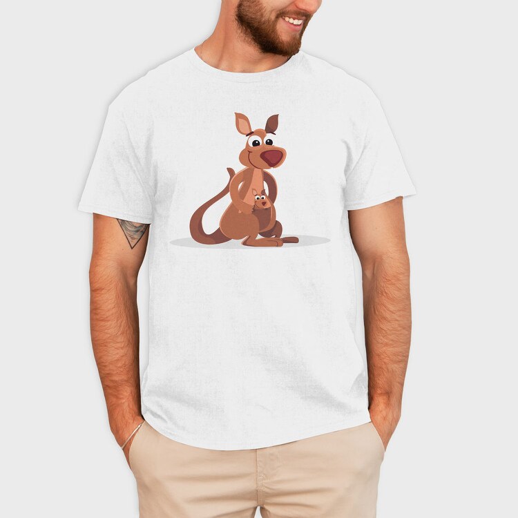 Kangaroo Hug, Tricou Barbati (Unisex)