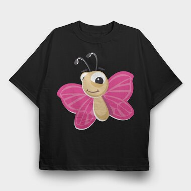 Butterfly Smile, Tricou Oversize Barbati (Unisex)